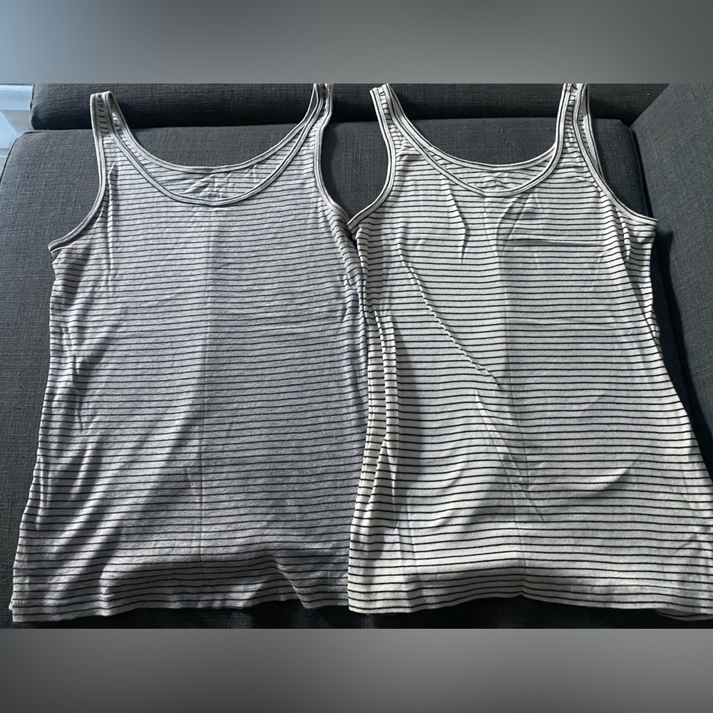 Two Loft striped tank tops